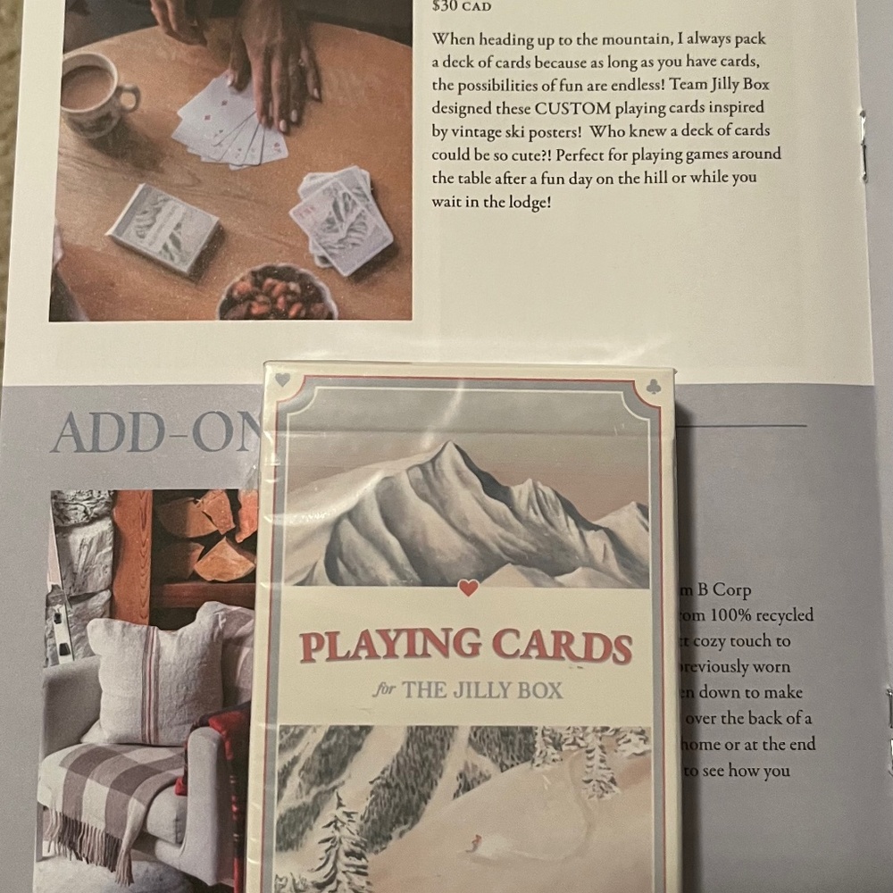 Custom Jilly Box Playing Cards